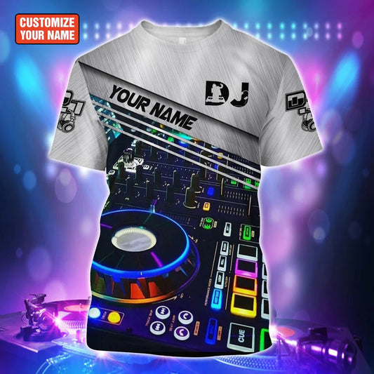 Personalized 3D All Over Print DJ Shirt Men Women, Disc Jockey Player Unisex Tshirt TO2271