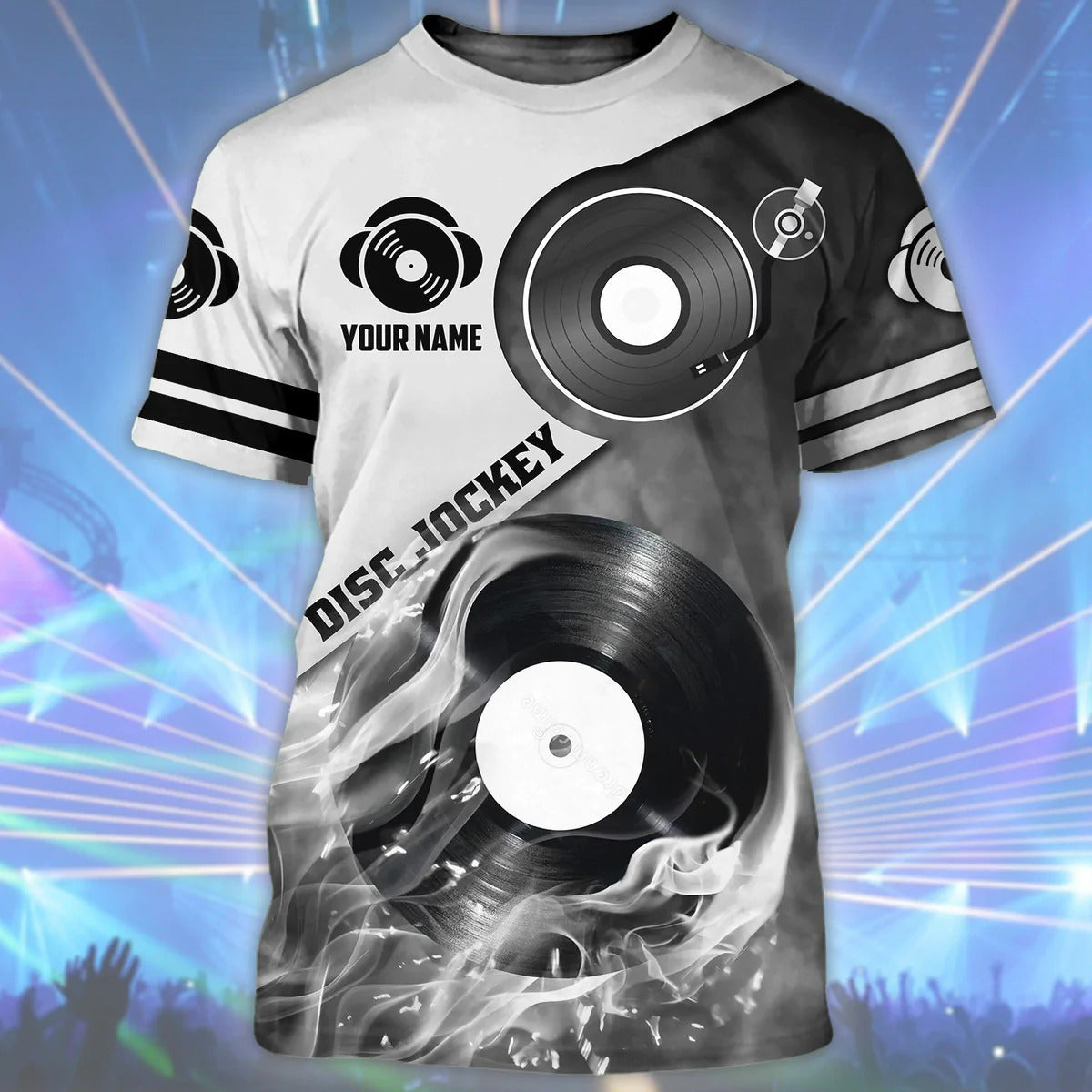 Personalized Colorful 3D Dj Shirt, Disc Jockey Gift, EDM DJ Club Uniform TO2276