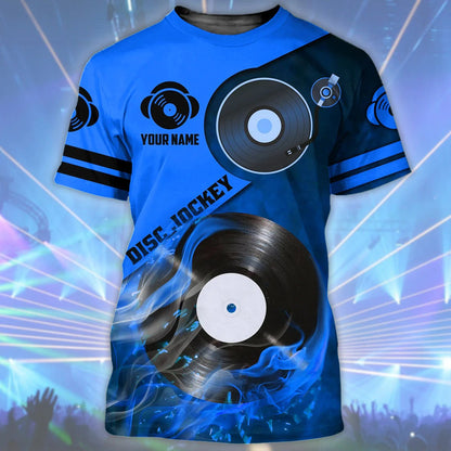 Personalized Colorful 3D Dj Shirt, Disc Jockey Gift, EDM DJ Club Uniform TO2276