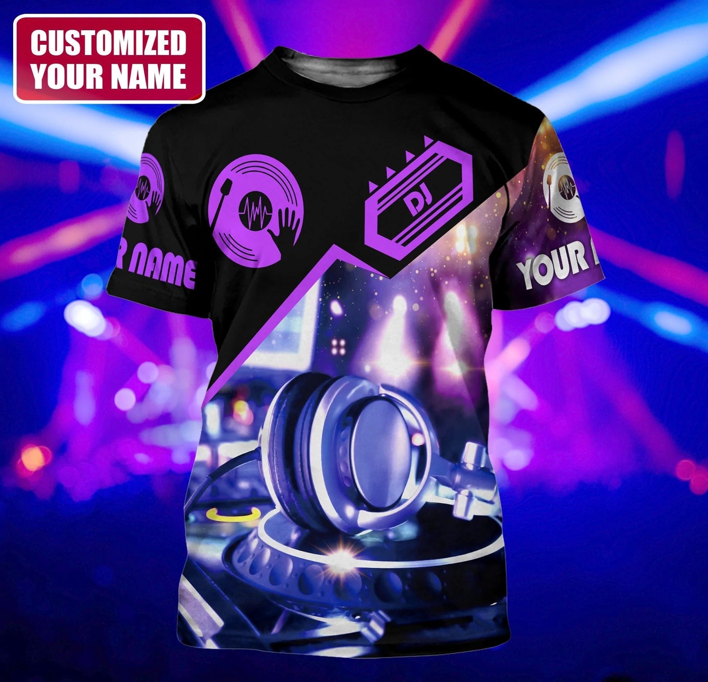 Personalized 3D DJ Shirt, DJ Hoodie, All Over Printed Unisex DJ Clothing, DJ Gift For Him Her TO0066