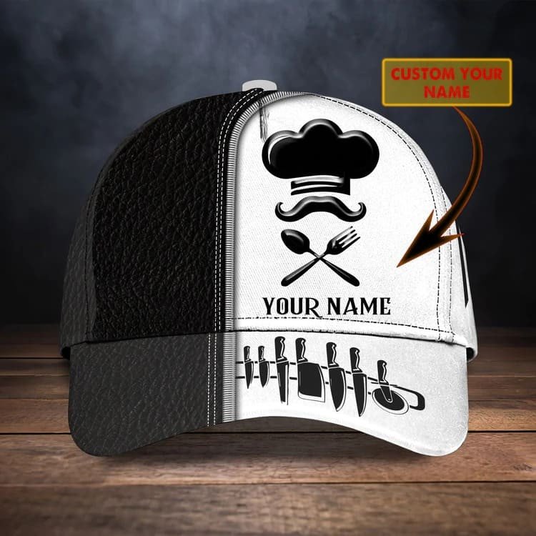 Personalized Chef Cap for Chef Colleague, 3D Classic Cap All Over Printed for Chef SO0170