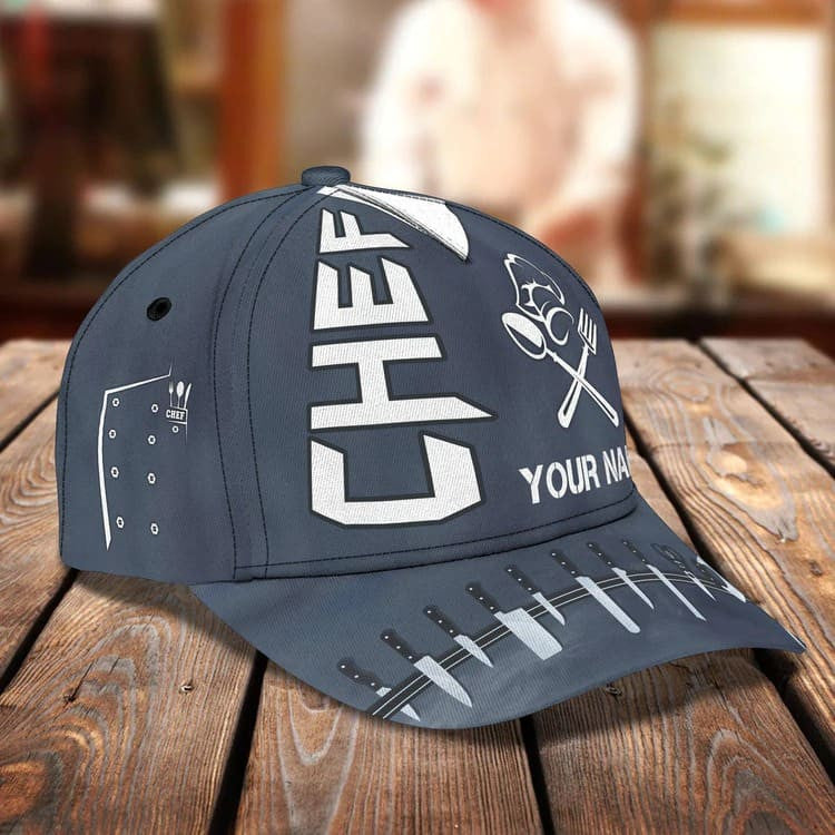 Personalized Chef Cap for Chef Colleague, 3D Classic Cap All Over Printed for Chef SO0170