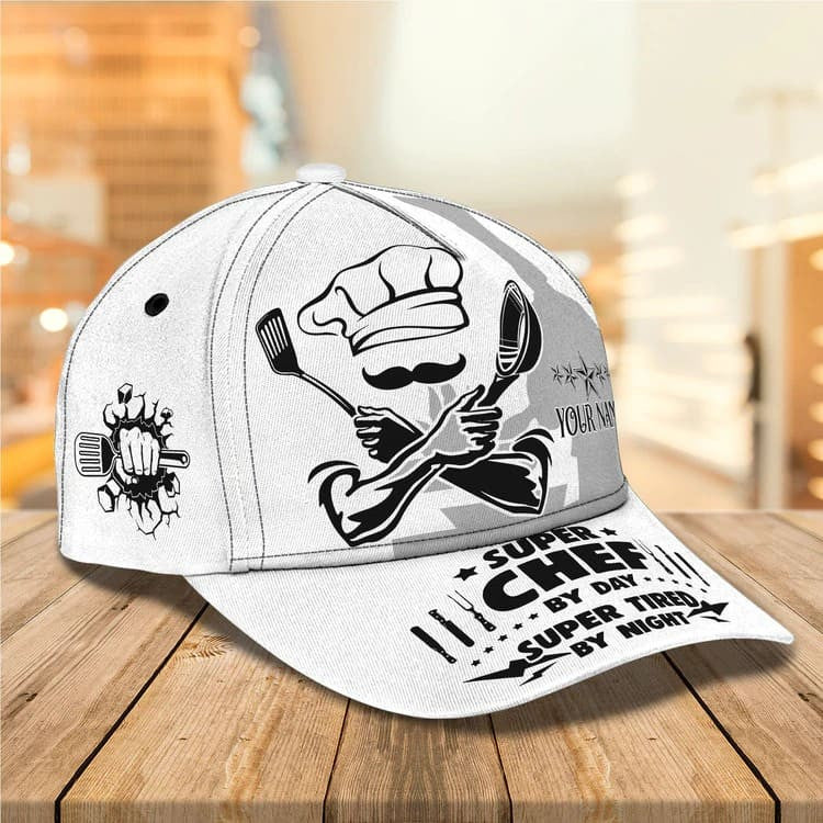 Personalized Chef Cap for Chef Colleague, 3D Classic Cap All Over Printed for Chef SO0170