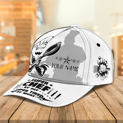 Personalized Chef Cap for Chef Colleague, 3D Classic Cap All Over Printed for Chef SO0170