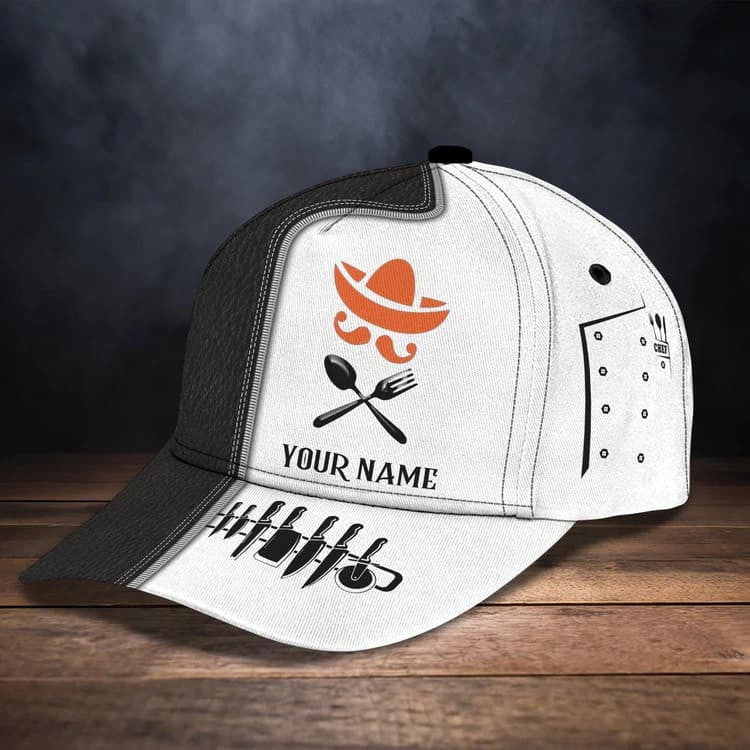 Personalized Chef Cap for Chef Colleague, 3D Classic Cap All Over Printed for Chef SO0170