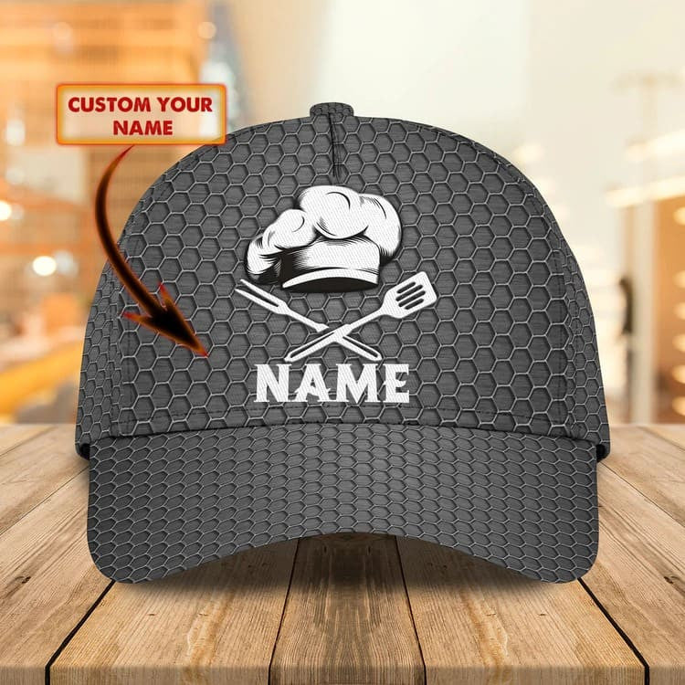 Personalized Chef Cap for Chef Colleague, 3D Classic Cap All Over Printed for Chef SO0170