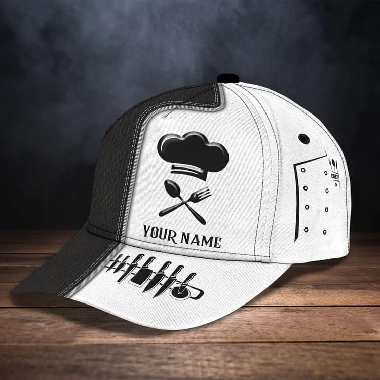 Personalized Chef Cap for Chef Colleague, 3D Classic Cap All Over Printed for Chef SO0170