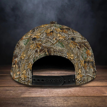 Personalized Deer Hunting Cap Gift for Dad and Son, 3D Classic Cap All Over Printed for Hunters SO0171