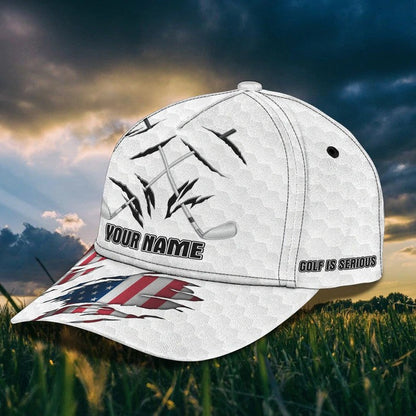 4th of July Personalized Golf Cap for Men 3D All Over Printed for Golf Players CO0011