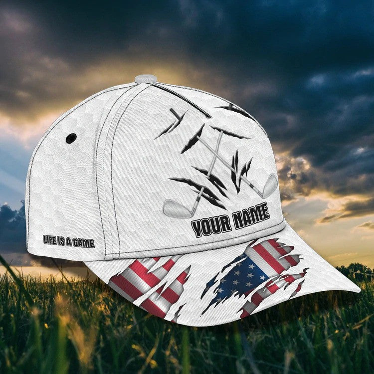 4th of July Personalized Golf Cap for Men 3D All Over Printed for Golf Players CO0011