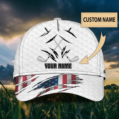 4th of July Personalized Golf Cap for Men 3D All Over Printed for Golf Players CO0011