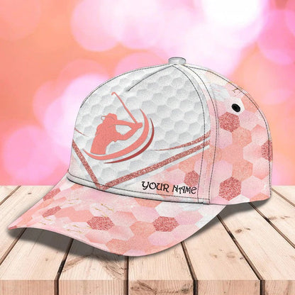 Personalized Swing Swear Repeat Golf Cap for Women, 3D Classic Cap All Over Print for Golf Women Player CO0009