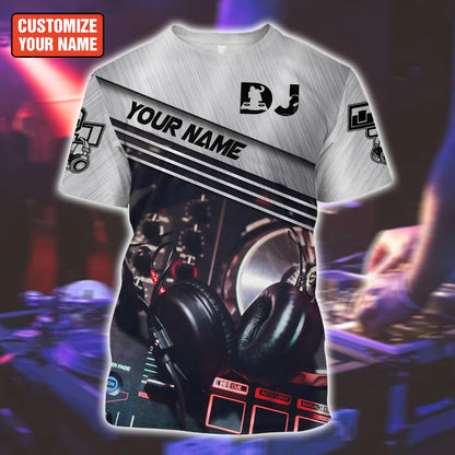 Personalized 3D All Over Print DJ Shirt, DJ Zip Hoodie, Best Gift For A DJ, DJ Party Shirt TO0076