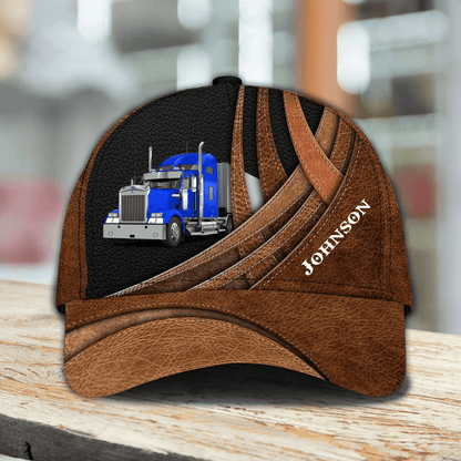 Personalized Truck Driver Cap 3D All Over Prints for Trucker, Gift for Dad Birthday, Father's Day Cap SO0038