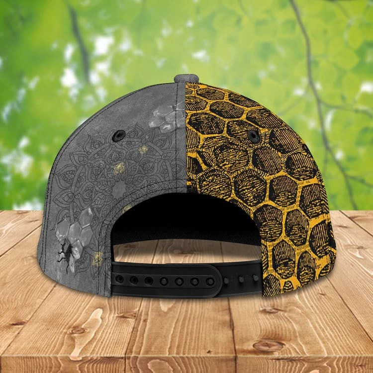 Personalized Bee Cap for Bee Lovers, Let It Bee Vintage Hive Bee 3D Baseball Cap SO0173