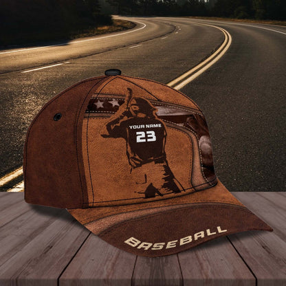 Personalized Baseball Cap Gift for Son, Baseball Hat Custom Name and Number for Baseball Players CO0548