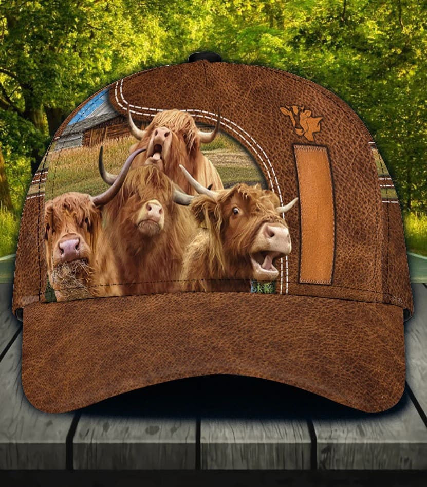 Customized Hereford Cow Farm Cap for Farmer, Special Cow Hat for Dad 3D Cap for Husband SO0172