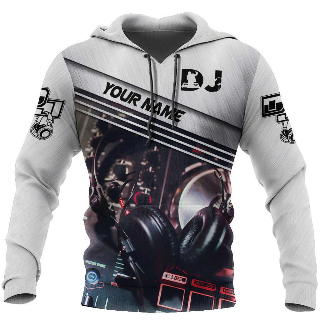 Personalized 3D All Over Print DJ Shirt, DJ Zip Hoodie, Best Gift For A DJ, DJ Party Shirt TO0076