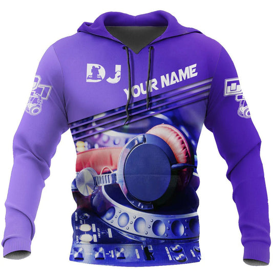 Personalized 3D Print Disc Jockey Hoodie, DJ Shirt For Musican, DJ Lover Gift TO0071