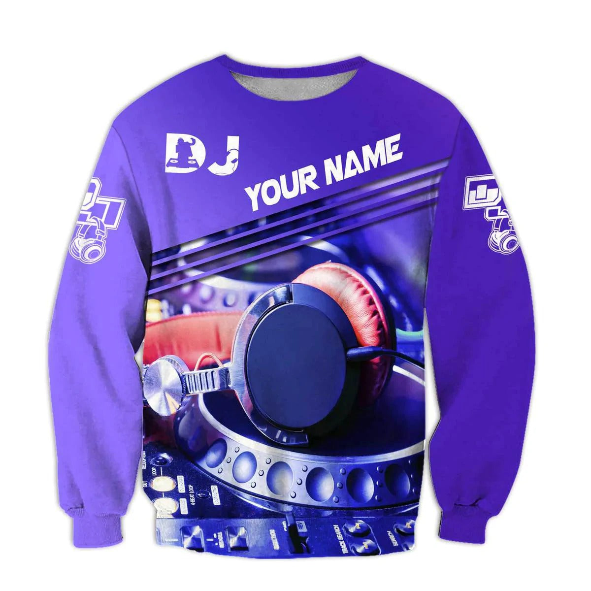 Personalized 3D Print Disc Jockey Hoodie, DJ Shirt For Musican, DJ Lover Gift TO0071