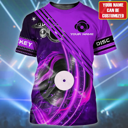 Personalized Colorful 3D Dj Shirt, Disc Jockey Gift, EDM DJ Club Uniform TO2276