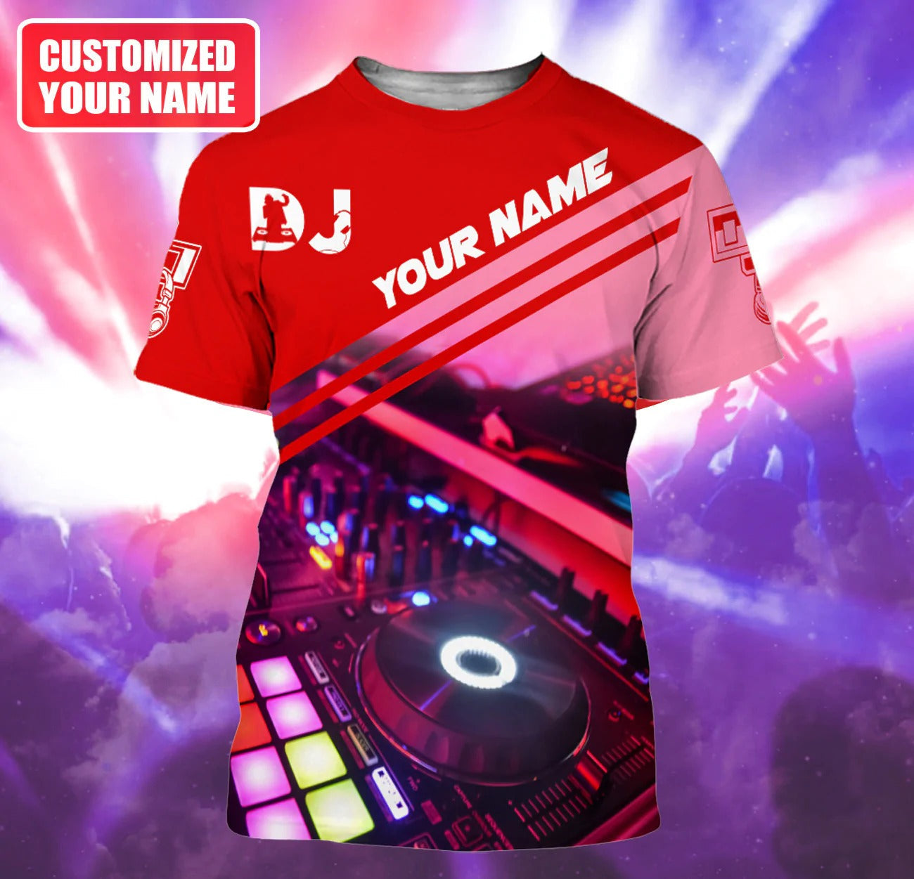 Customized 3D All Over Print DJ Shirt, Unisex Premium Tshirt For DJ Boyfriend, DJ Gift TO2277