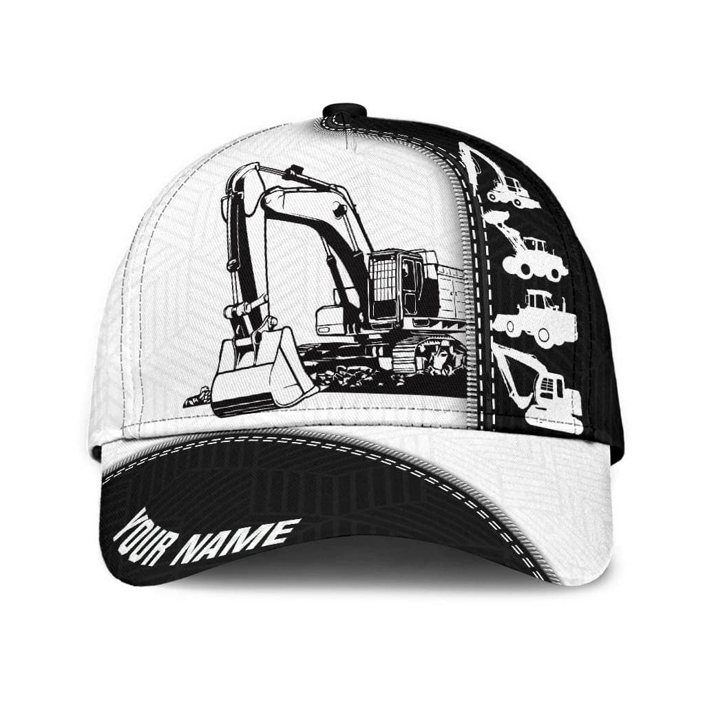 Personalized Excavator Equipment Hat, Excavator Cap for Crane Worker, Excavator Baseball Cap for Dad SO0408