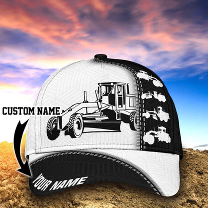 Personalized Excavator Equipment Hat, Excavator Cap for Crane Worker, Excavator Baseball Cap for Dad SO0408