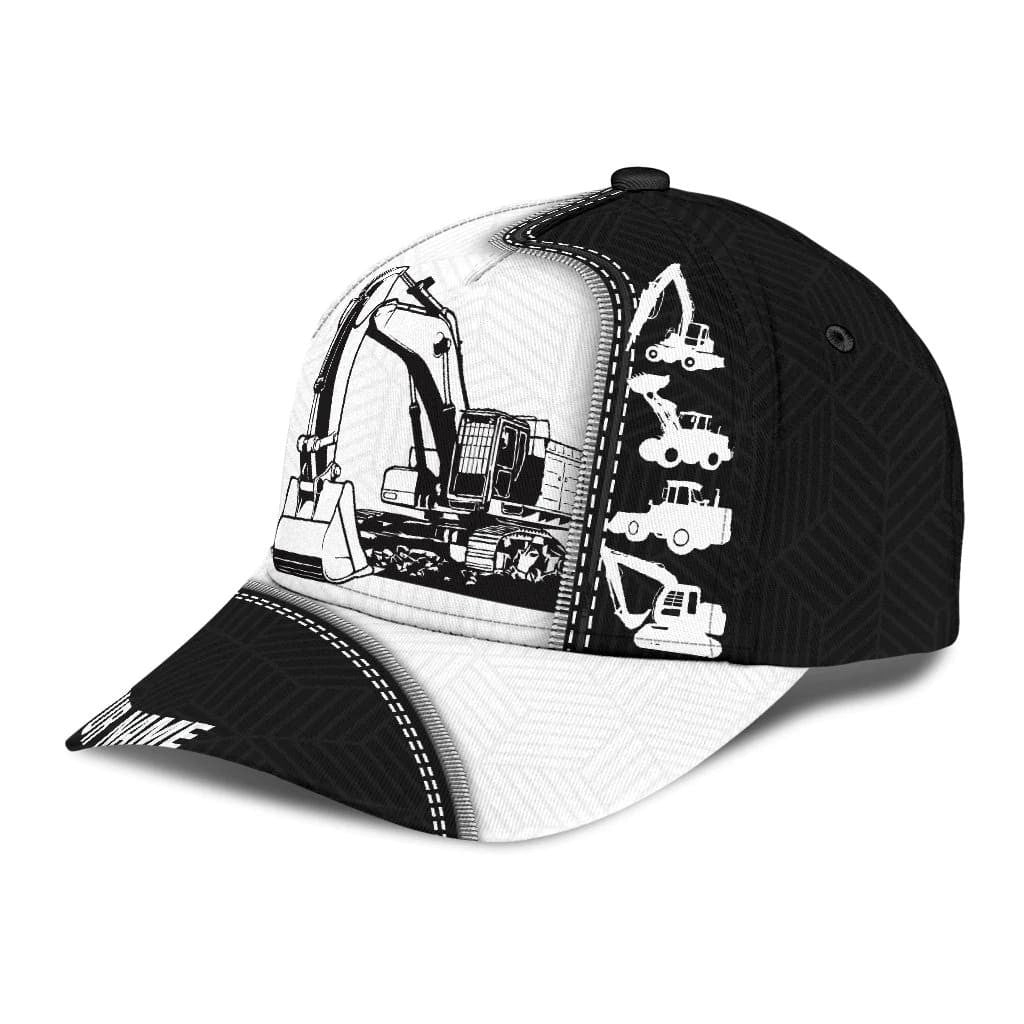 Personalized Excavator Equipment Hat, Excavator Cap for Crane Worker, Excavator Baseball Cap for Dad SO0408