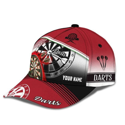 Personalized Dart 3D All Over Printed Baseball Cap, Water and Fire Art Dart Hat for Dart Lovers CO0017