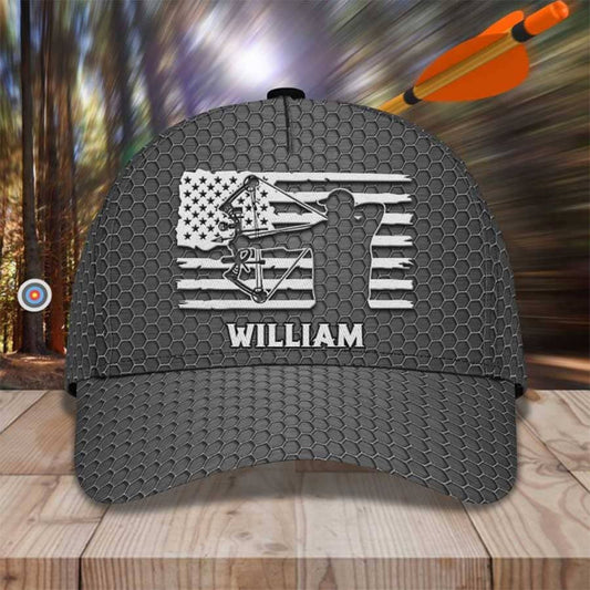 Personalized Archery Baseball Cap for Man, Archery Hat for Husband, Archery Hat for Him, Cap for Archers SO0405