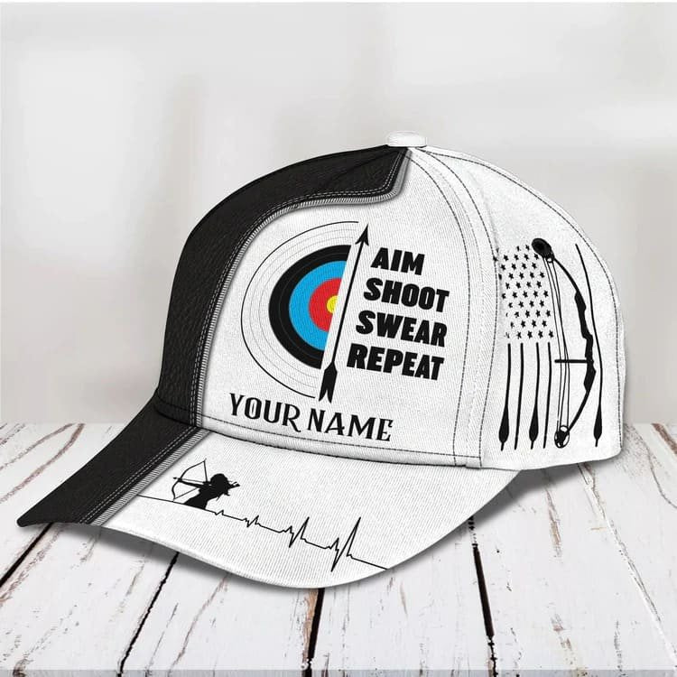 Personalized Archery Baseball Cap for Man, Archery Hat for Husband, Archery Hat for Him, Cap for Archers SO0405