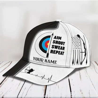 Personalized Archery Baseball Cap for Man, Archery Hat for Husband, Archery Hat for Him, Cap for Archers SO0405