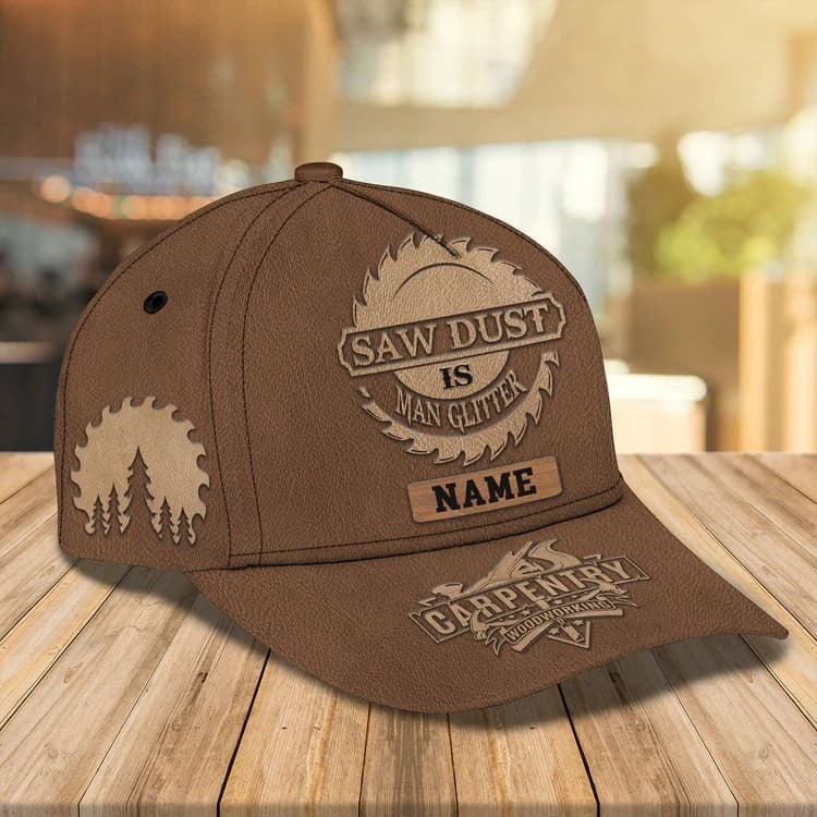 Customized Carpenter Hat for Dad's Birth's Day Gift, Carpenter 3D Cap All Over Printed SO0401