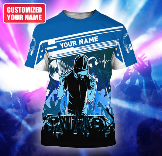 Custom Name 3D Tshirt For DJ Men Woman, DJ Gift For Him, To My DJ Friend, DJ Gifts TO2278