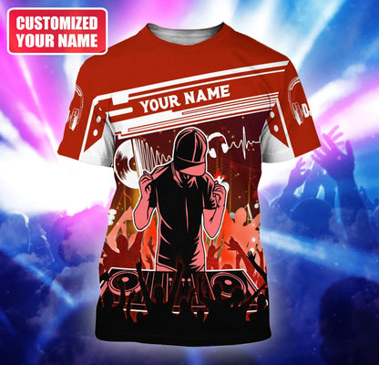 Custom Name 3D Tshirt For DJ Men Woman, DJ Gift For Him, To My DJ Friend, DJ Gifts TO2278