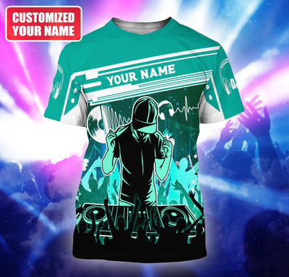 Custom Name 3D Tshirt For DJ Men Woman, DJ Gift For Him, To My DJ Friend, DJ Gifts TO2278