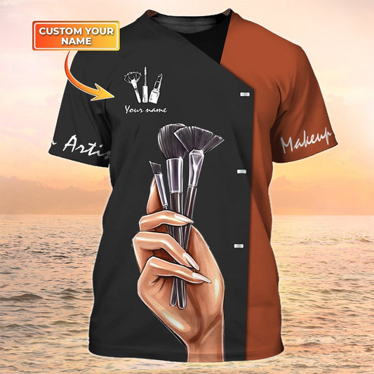 Makeup Artist Uniform Custom Makeup Shirts For Women TO2133