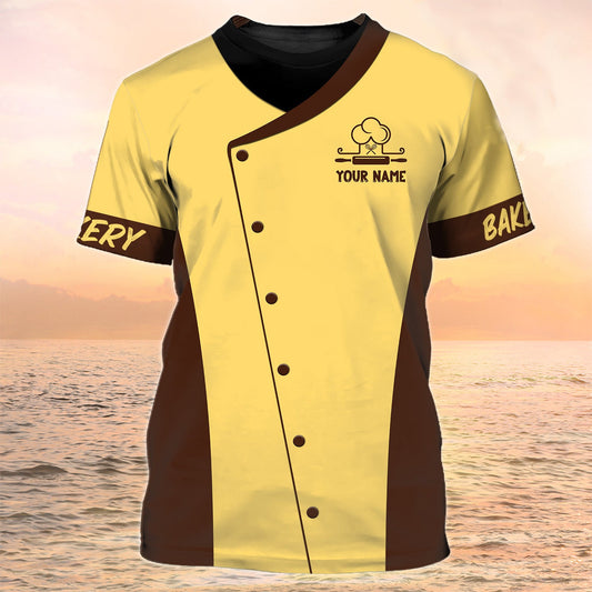 Baking T Shirt Custom Baker Shirt Bakery Uniform TO2055