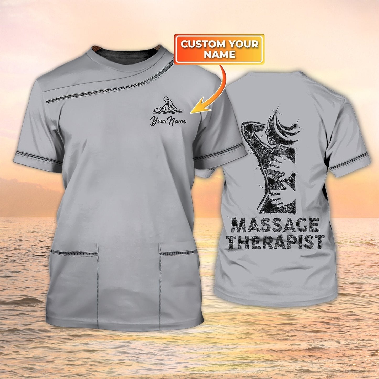 Massage Therapist Custom Shirt Grey For Men Women TO1993