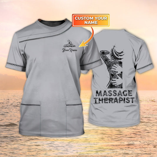 Massage Therapist Custom Shirt Grey For Men Women TO1993