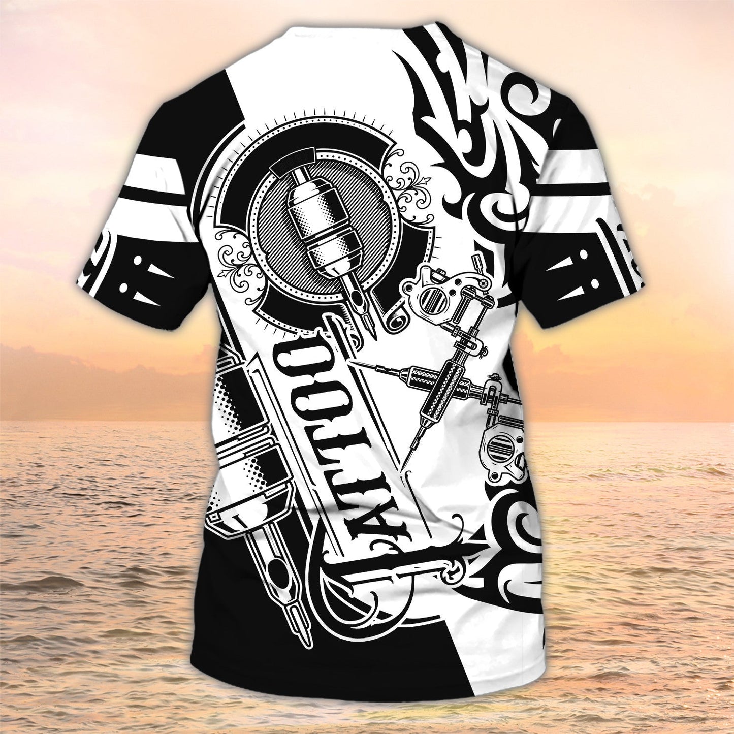 Nice Tattoo Art 3D Tshirts, Tattoo Style T Shirts, Custom T Shirt Tattoo With Name TO2170