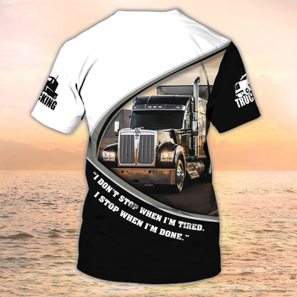 Custom Trucker Shirt With Name 3D Trucking Sublimation On Shirt TO2004