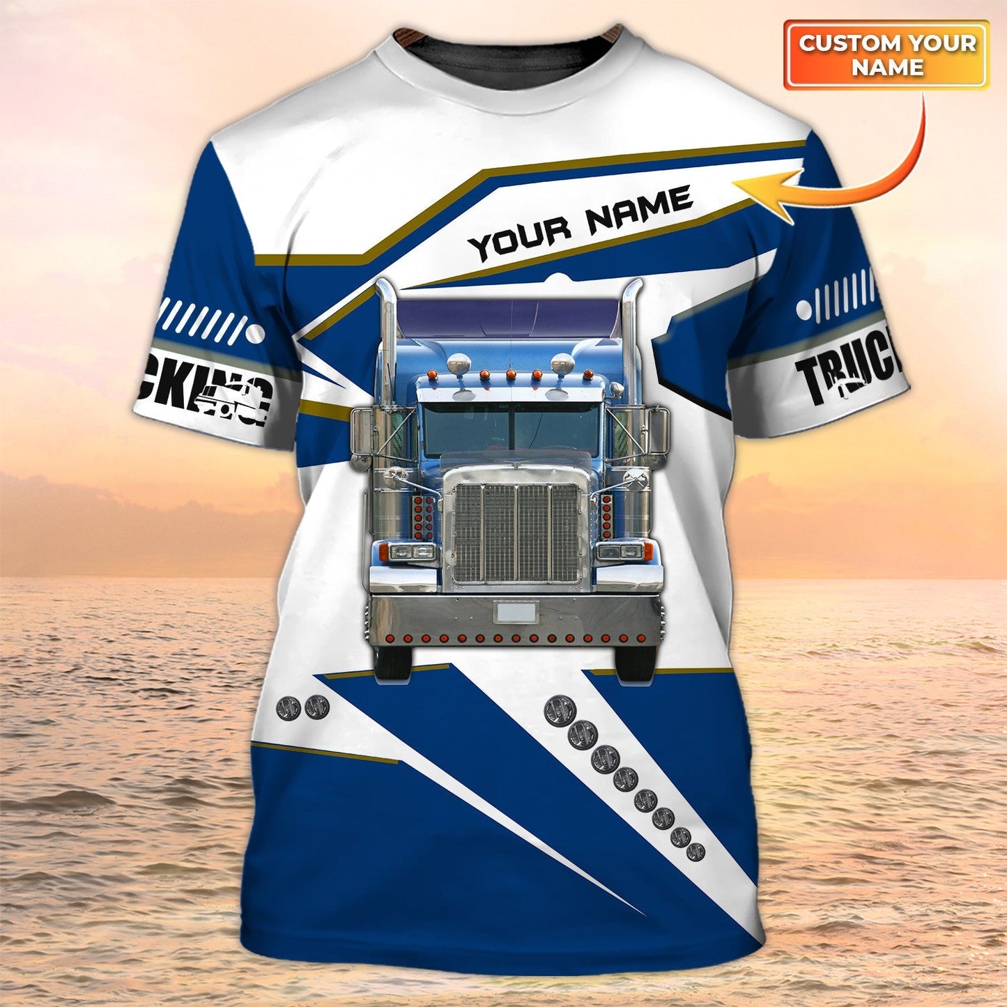 Semi Truck T Shirts Big Truck 3D All Over Print T Shirts Truck Driver Custom Shirt TO2005