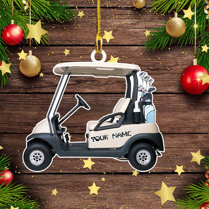 Personalized Golf Car Acrylic Ornament for Golf Lovers SO1272