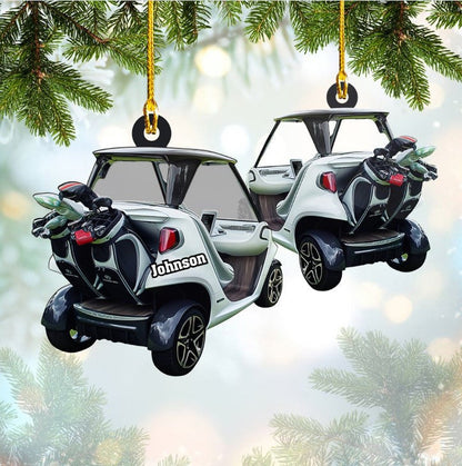 Personalized Golf Car Acrylic Ornament for Golf Lovers SO1272