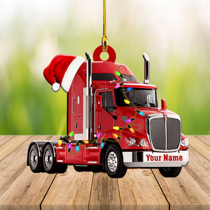 Personalized Truck Custom Shaped Acrylic Ornament for Truck Drivers Christmas Gift OO3692