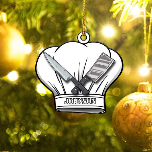 Customized Chef Hat Acrylic Ornament Custom Shape Chef Ornament OO3682