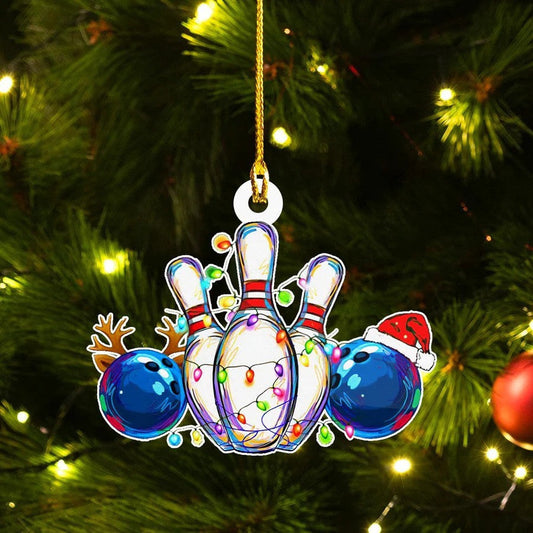 Customized Bowling Christmas Ornament for Bowling Lovers OO3671