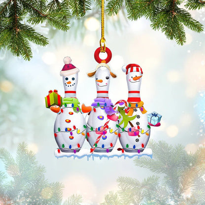 Customized Bowling Christmas Ornament for Bowling Lovers OO3671